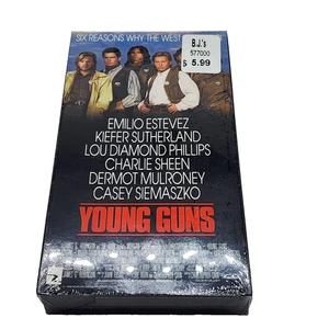 Young Guns VHS NEW 1988 Emilio Estevez Charlie Sheen Sealed Vestron Video 80s - Picture 1 of 2