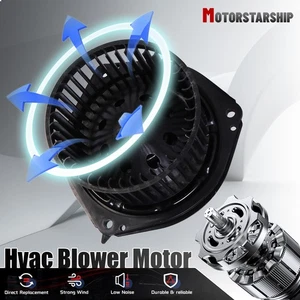 Black Heater Blower Motor for Chevy Buick Pontiac Oldsmobile w/ Blower Wheel - Picture 1 of 13