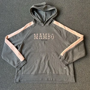 Mambo Women’s Hoodie Size 16 Grey Pink Pullover Surf “Swellbeing Mambo” - Picture 1 of 10