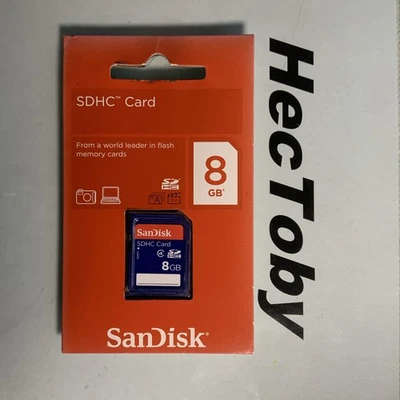 SANDISK SDHC 8 GB CLASS 4 SD MEMORY ( Not Micro ) - Image 1 of 4