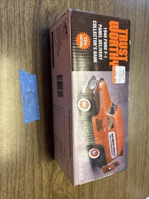 Banco de monedas fundidas a presión Ford F-1 1948 digno de confianza entrega en panel #68008 (1996) *NUEVO* Foto 1 de 4