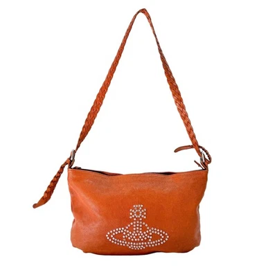 Сумка через плечо Vivienne Westwood коричневая кожа - Изображение 1 из 4