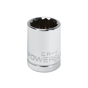 Powerbuilt 1/2 Inch Drive x 13/16 Inch 12 Point Shallow Socket - 642004 - Picture 1 of 5