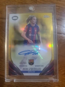 2024 Topps Chrome Autograph Alexia Putellas Gold /50 Rare.  - Bild 1 von 2