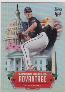 2023 Topps Update CADE CAVALLI Home Field Advantage HFA Rookie #HA-30 Nationals - Picture 1 of 1