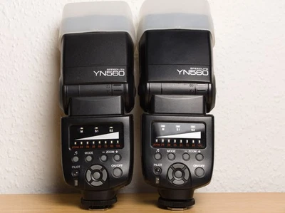 2x Yongnuo Speedlite YN560 Aufsteckblitz - Bild 1 von 4