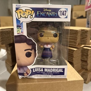 Funko Pop! Disney Encanto Luisa Madrigal #1147 Vinyl Figure Dented Box - Picture 1 of 6