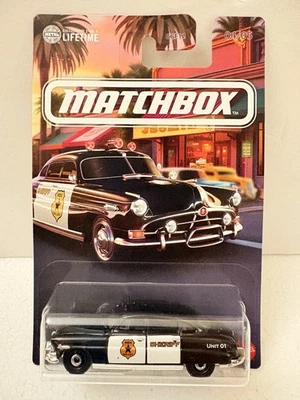 2025 Matchbox 1951 Hudson Hornet 4/5 MBX Valley Sheriff - Image 1 of 3