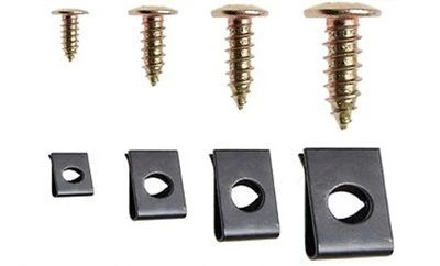 PROMOTEC ASSORTIMENTO 170pz VITI E CLIP AD "U" PER PARAURTI E CARROZZERIA AUTO