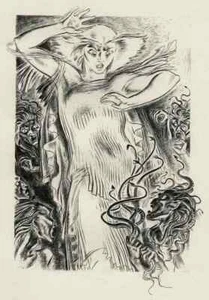 PHAEDRA & die GORGONE MEDUSA - Paul LEMAGNY - OriginalRadierung 1947 - Picture 1 of 1