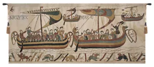 Arazzo da parete Bayeux Navigio tessuto belga decorazione casa Belgio - Foto 1 di 6