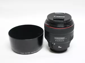Canon EF 85mm f1.2 L II USM Telephoto Lens with Canon ES-79II hood - Picture 1 of 10