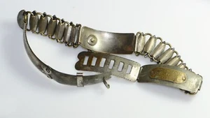 Antique 1924 Metal DOGS COLLAR with DOG TAG Sweden (9909) - Picture 1 of 16