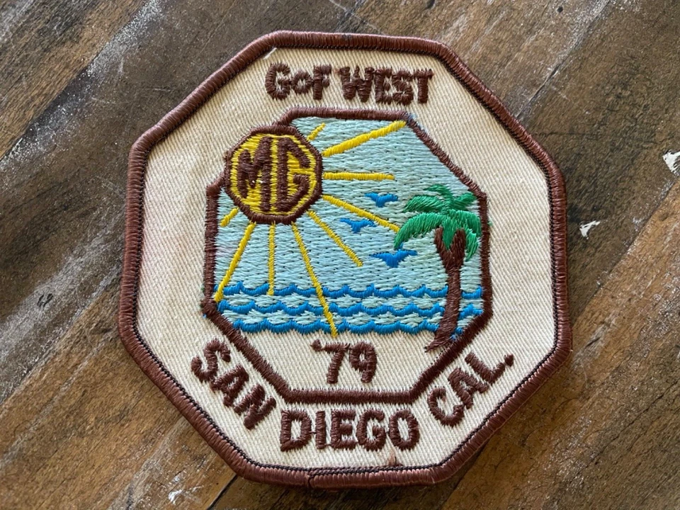 MG patch new 1979 San Diego, CA "Gathering of the Faithful" 4" - Image 1 of 1