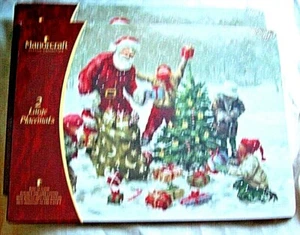 Juego de 4 Manorcraft Classic Collection 16" Placa ALEGRÍA DE NAVIDAD # 8187 NUEVO EN PAQUETE - Imagen 1 de 3