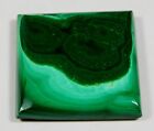 68 Ct 100% NATURAL GREEN MALACHITE RECTANGLE CABOCHON UNTREATED GEMSTONE A-340