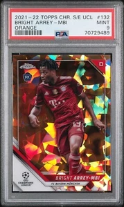 2021-22 Bright Arrey-Mbi Topps Chrome Sapphire Orange Refractor Rookie /50 PSA 9 - Picture 1 of 3
