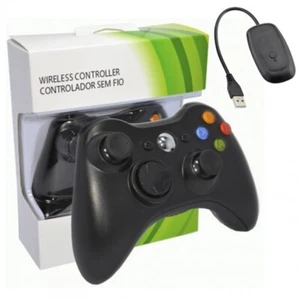 Command With Cable For Microsoft Xbox 360/PC Wireless Black USB Receiver - Picture 1 of 1