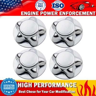 Paquete de 4 cubiertas centrales de rueda cromadas de 7" para Ford F150 Expedition 1997-2003 Foto 1 de 4