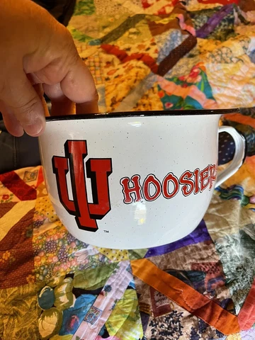 INDIANA HOOSIERS JUMBO ENAMEL MUG Cover