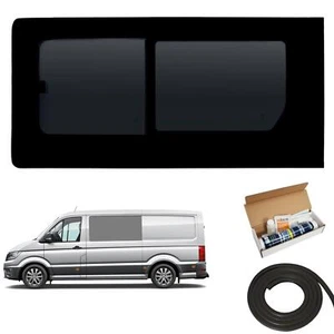 Left Hand Dark Tint Opening Camper Van Window Adhesive Kit for VW Crafter 2017+ - Picture 1 of 6