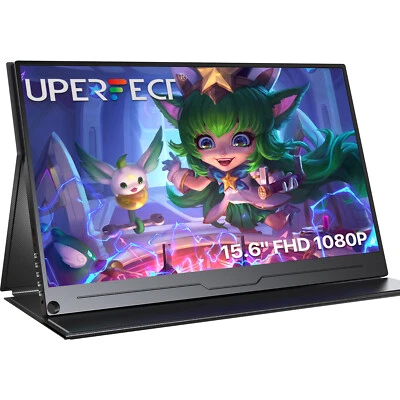 UPERFECT 15.6" USB C Monitor Portátil Portátil HDMI PC Monitor Móvil