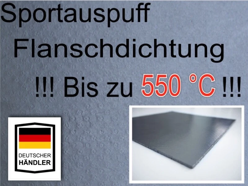 Auspuffdichtung Flanschdichtung Universal XXL 200x200mm Abgasanlage Motorsport - Bild 1 von 2