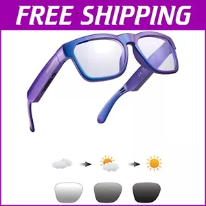 Unisex Open Ear Polarized Sunglasses with Bluetooth Speaker and UV Protection - Picture 1 of 9