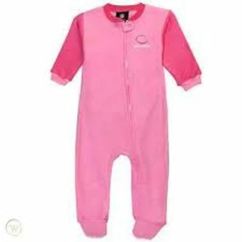 Chicago Bears Girls Pink Sleeper Pajamas Infant Baby Cover