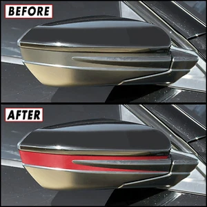 Superposición de calcomanías de vinilo Blackout Redout Delete para espejos retrovisores laterales Honda Civic 2016-21 - Imagen 1 de 5