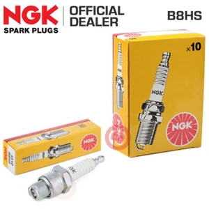 KIT 10 ORIGINAL IGNITION CANDLES NGK B8HS SHORT STEP - Picture 1 of 3