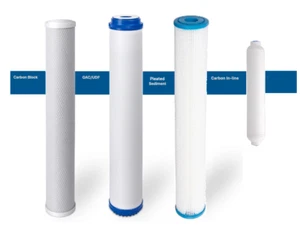 Filtros de agua de repuesto de 2,5"" x 20"" para sistemas comerciales de ósmosis inversa RO - Imagen 1 de 1