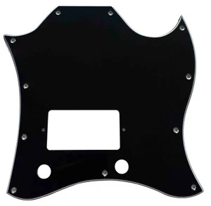 For Gibson SG Standard Single Humbucker Style Guitar Pickguard,3 Ply Black - Picture 1 of 5