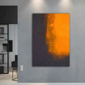 Mark Rothko Vibrant Orange Art Modern Paint Wall Art Canvas Unframed Print Art - Picture 1 of 2
