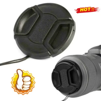 Portable 52mm Center Pinch Snap Front Lens Cap Cover for Canon Camera A+ Ho AU - Image 1 of 4