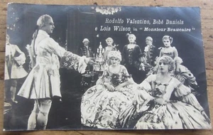 Cartolina d'epoca - Rodolfo Valentino Bebè Daniels Lois Wilson - attori - Picture 1 of 2