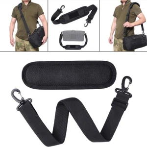 Black Adjustable Shoulder Strap Replacement with Thick Soft Pad Width 1.5inch US - Picture 1 of 9