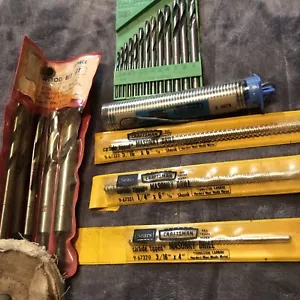 Vintage Craftsman 3 Stck. Hartmetall Mauerwerk Bohrer Bita (3) plus 5 Stck. Holzbits Plus+ - Bild 1 von 6
