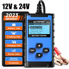 Car Digital Battery Tester 12V 24V Cranking Charging Load Analyzer 100-2000 CCA 