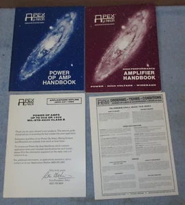 Vtg APEX TECH 2 Handbook Lot Power Op Amp 1986/Amplifier 1987 J137 - Picture 1 of 12