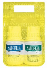 Saugella Pocket Dermoliquido 100 ml + Attiva 100 ml Detergente Intimo da Viaggio