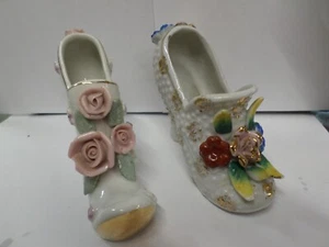 Vintage ceramic and Bone China shoes - Picture 1 of 14