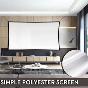 Foldable 100" Portable Projector Screen Outdoor Home Movie Cinema 16:9 HD 1080P - Picture 1 of 9