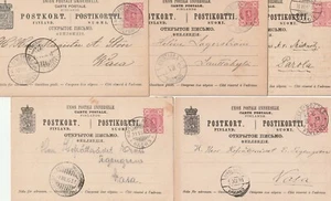 FINLAND: Lot 5 postal stationery 1891-1895. - Picture 1 of 1