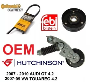HUTCHINSON DRIVE BELT, Serpentine Belt, w Idler Pulley, AUDI Q7, VW TOUAREG 4.2 - Picture 1 of 3