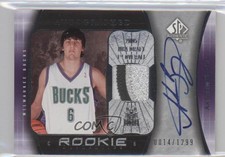 2005-06 SP Authentic Authentics /1299 Andrew Bogut #91 RPA Rookie Patch Auto RC