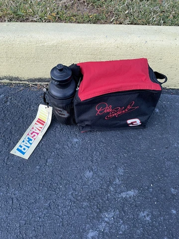 Vintage NASCAR Collectible Dale Earnhardt Cooler Lunchbox Water Bottle New Cover