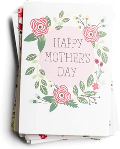 - Happy Mother’S Day – 8 Design Assortment with Scripture – 24 Floral Mother’S D - Picture 1 of 12