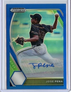 Panini Prizm 2021 Draft Picks base automática Prizms azul #175 José Pena serie #37/99 - Imagen 1 de 1