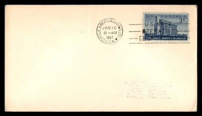 Mayfairstamps US FDC 1957 centennial of Booker T. Washington 3 cent stamp First - Image 1 of 2